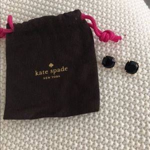 Kate Spade oversized stud in black